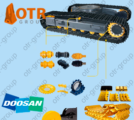 Ходовая часть на экскаваторы DOOSAN со склада в Казахстане
